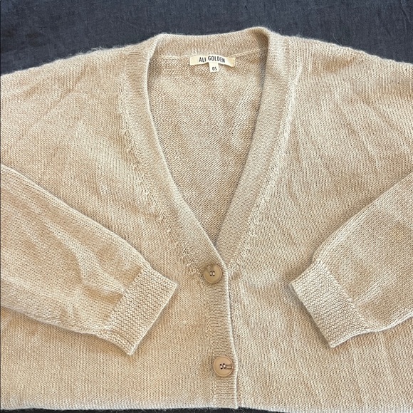 Ali Golden Sweaters - Ali Golden 100% Alpaca Button-Up Oversized Cardigan